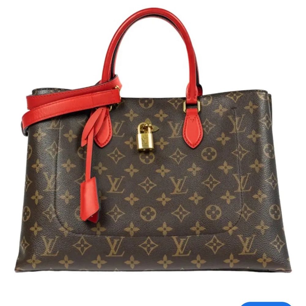 Louis Vuitton monogram flower tote cloth handbag - Picture 4 of 16
